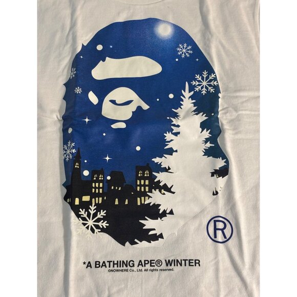 A Bathing Ape Winter Glow In The Dark Graphic T-Shirt S - Picture 5 of 8